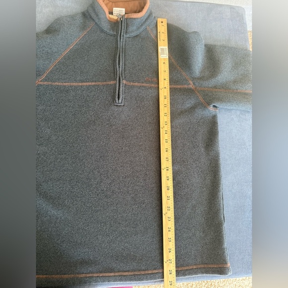 Columbia Mens Great Heart Mountain Gray 3/4 Zip Fleece Lined Pullover SZ XL - Picture 6 of 6